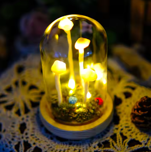 Verzauberte Champignonlampe – Dekorative Magie und zeitlose Eleganz 