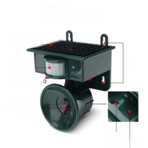 Elektroniczny odstraszacz do ogrodu — odstrasza ptaki i chroni Twoje przestrzenie 