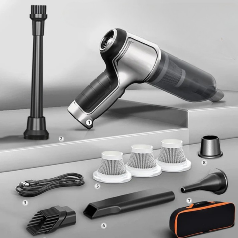 ポータブルカー掃除機 – 効率的でコードレスな清掃 