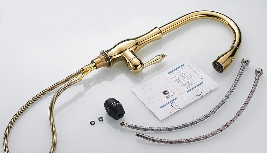 Grifo de Cocina Retráctil – Ahorro de Espacio y Flexibilidad 