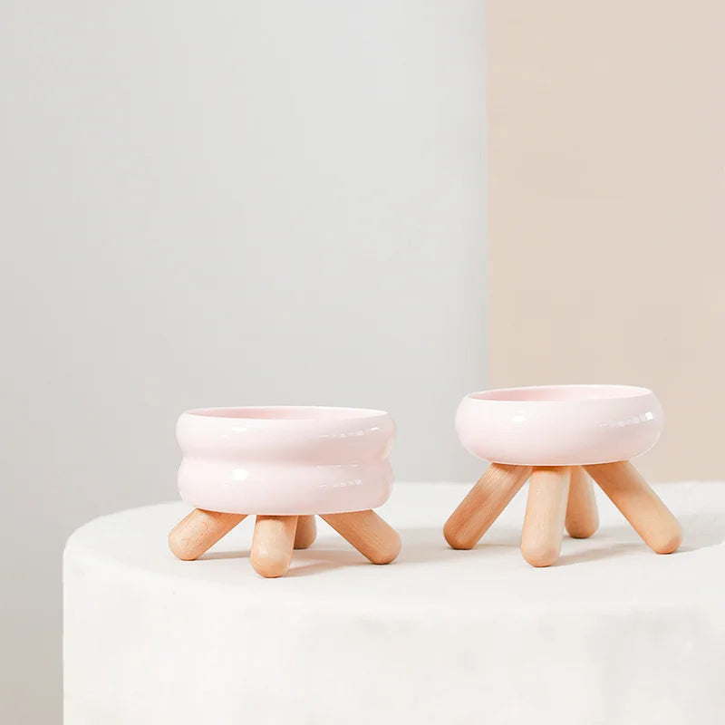 Erhöhte Design-Schüssel für Katzen - Komfort & Natürliche Eleganz