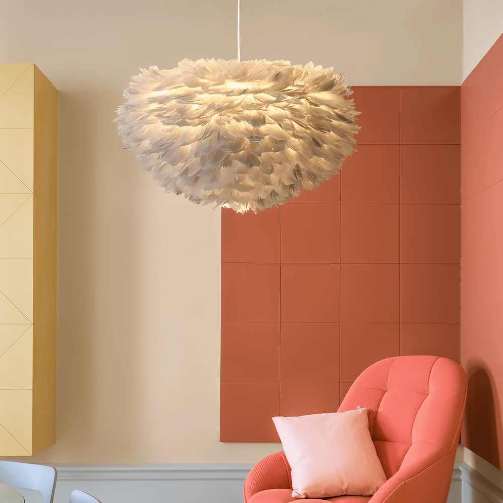 Lampada a sospensione Plumes - Illuminazione morbida e stile raffinato