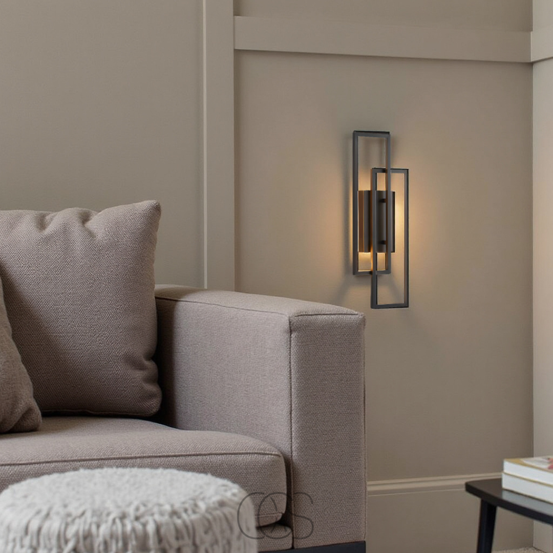 Suorakulmainen Geometrinen Seinävalaisin – Eleganssia ja Moderniutta 