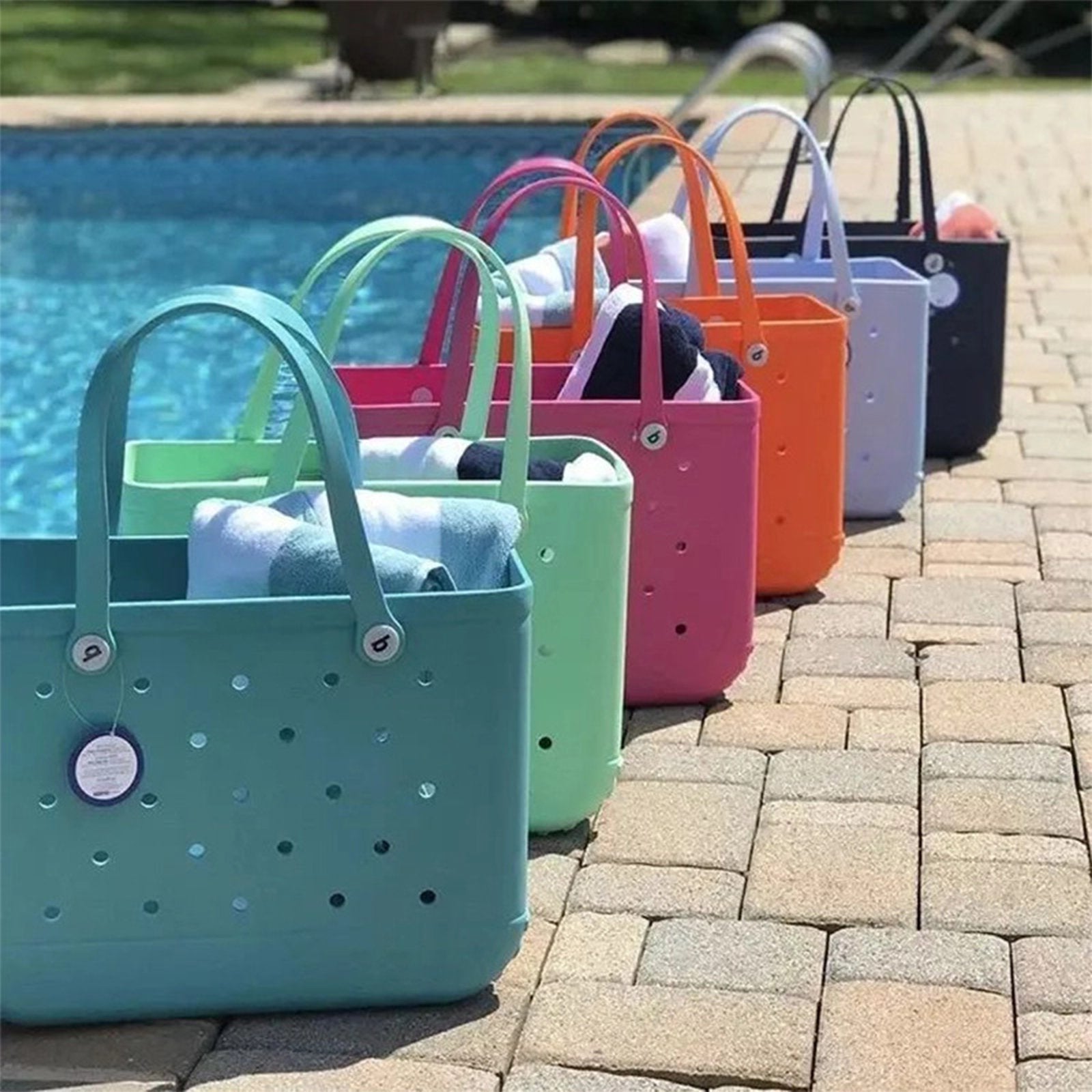 Borsa da spiaggia rigida - Design colorato e grande capacità