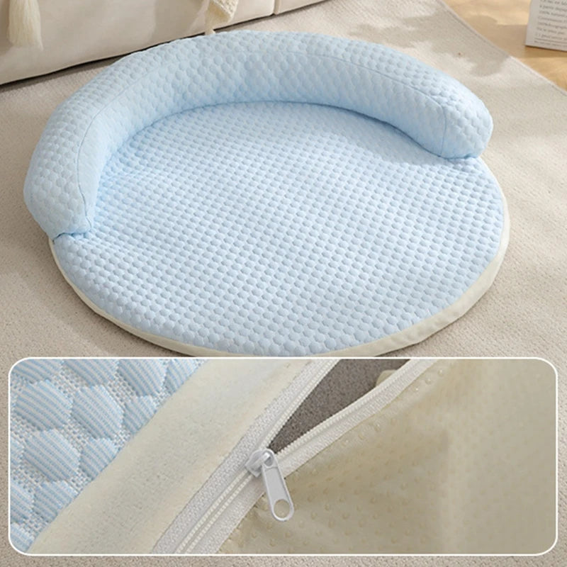 שטיח מרענן עגול – עם אזור מנוחה מוגבה 