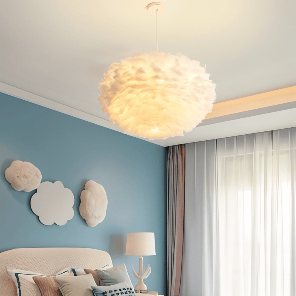 Lampada a sospensione Plumes - Illuminazione morbida e stile raffinato