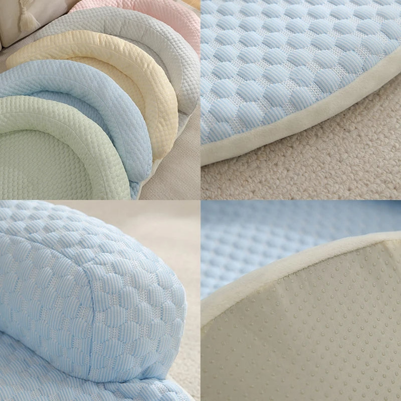 שטיח מרענן עגול – עם אזור מנוחה מוגבה 