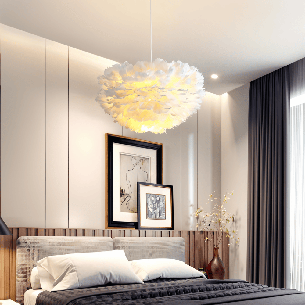 Lampada a sospensione Plumes - Illuminazione morbida e stile raffinato