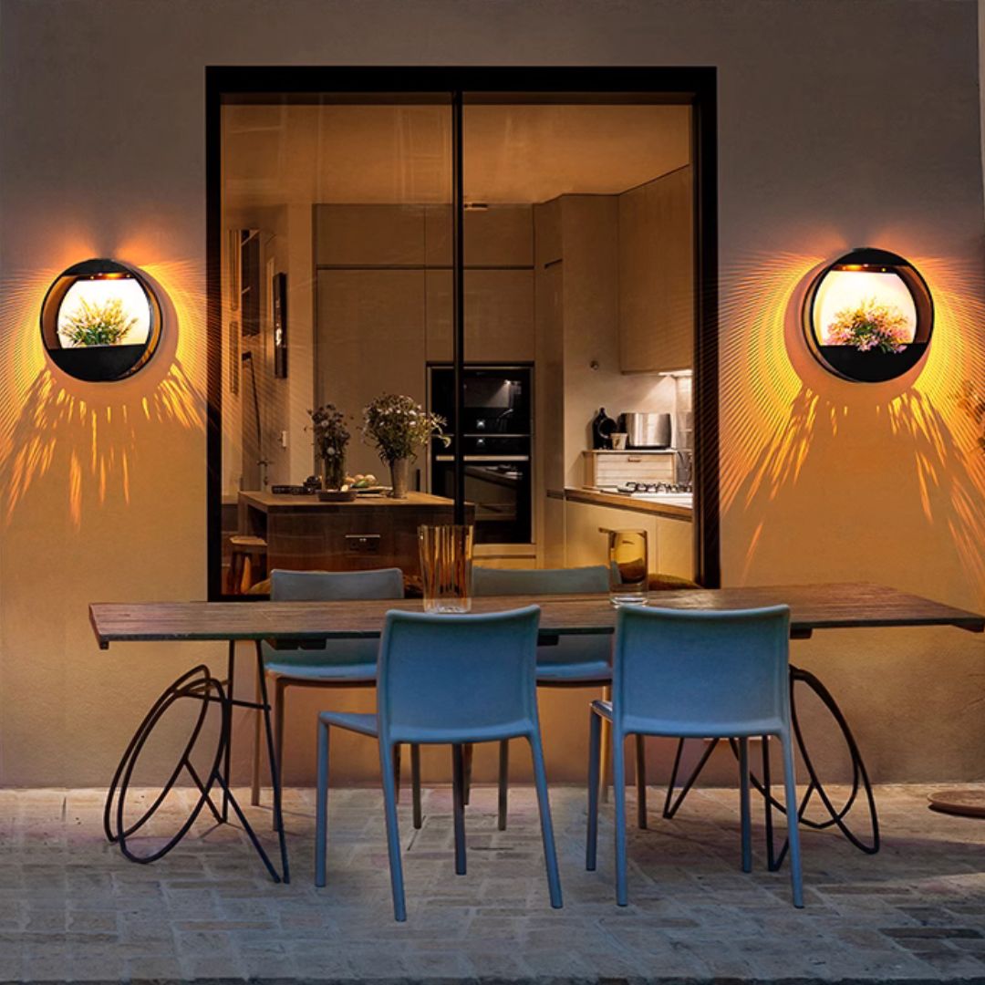 Aplique de Pared Exterior Solar – Iluminación Automática y Económica 