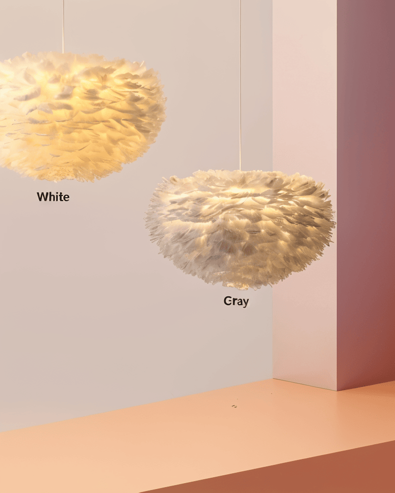 Lampada a sospensione Plumes - Illuminazione morbida e stile raffinato