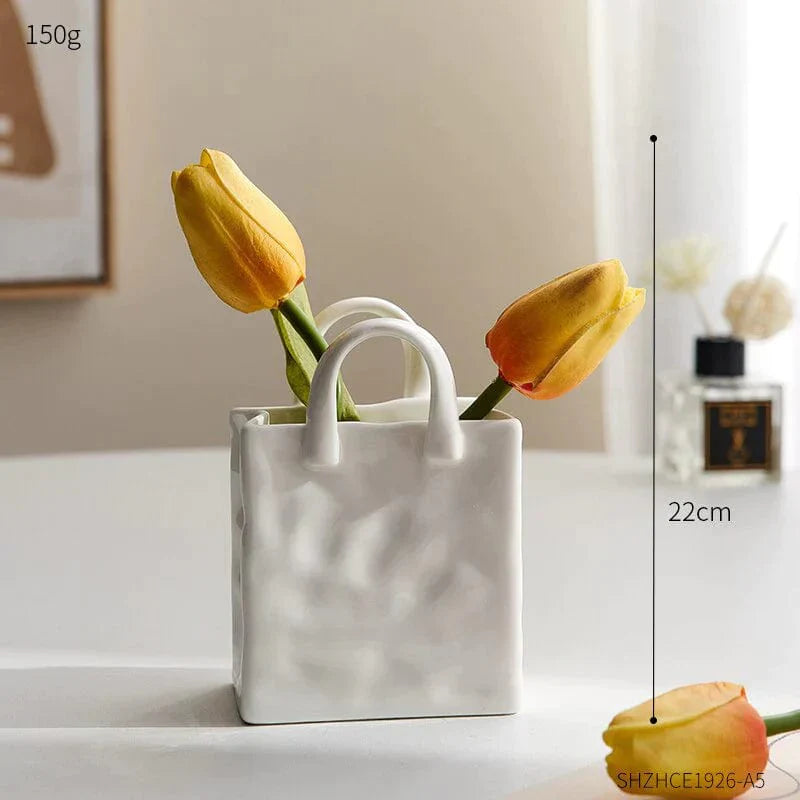 Original -Handtasche -veränderte Vase