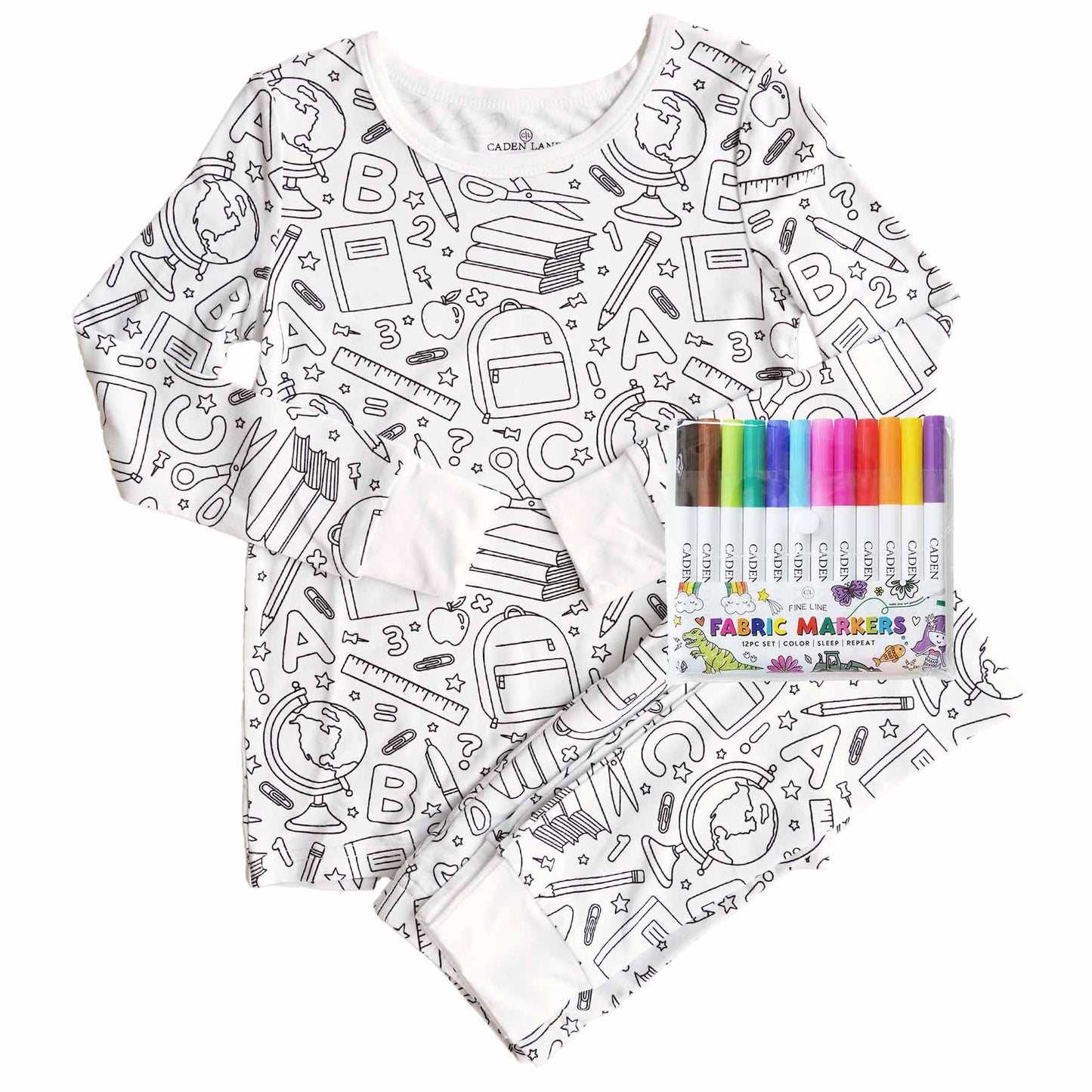 Pyjama à colorier pour enfants – Stimule la créativité